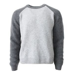Benson Mens Mont Tremblant Lambswool Sweater Small Light Grey - NWT $245
